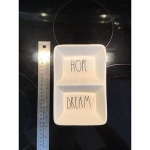 RAE DUNN Large Letter HOPE DREAM Divided Tray NEW